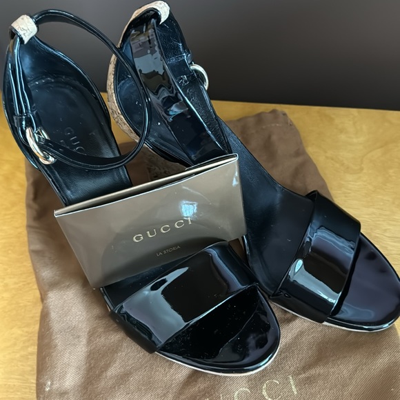 Like New Gucci Vit.Vernice Soft/Sughero Nero/Naturale, 5 + B - Picture 8 of 12